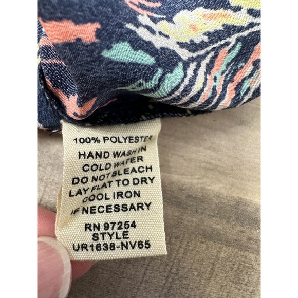 One Clothing Geometric print Dress Women's‎ Size Small Ruched Waist - Picture 7 of 10